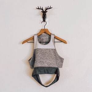 Outdoor Voices Gray Sports Bra